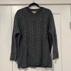 Banana Republic Women's Wool‎ Chunky Knit Sweater Grey Size Small